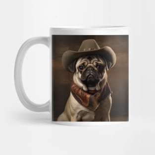 Cowboy Dog - Pug Mug
